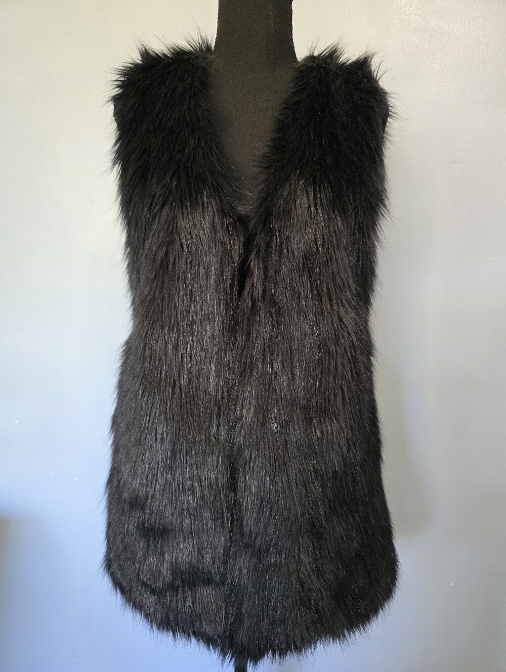 Faux Fur Vest for Women's Black Size Small?
